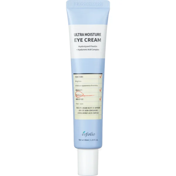 Esfolio nawilżający krem pod oczy z kwasem hialuronowym, 40 ml