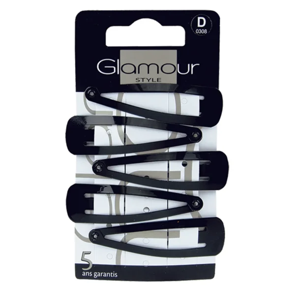 Glamour spinki do włosów pyki duże, 5 szt.