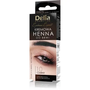 Delia DC henna w kremie do brwi z olejkiem arganowym 1.0 Czerń, 15 ml