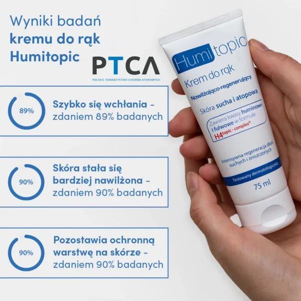 Humitopic nawilżająco-regenerujący krem do rąk 3+, 75 ml
