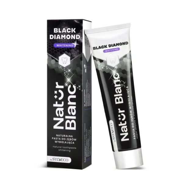 Sylveco Natur Blanc pasta do zębów wybielająca Black Diamond, 100 ml