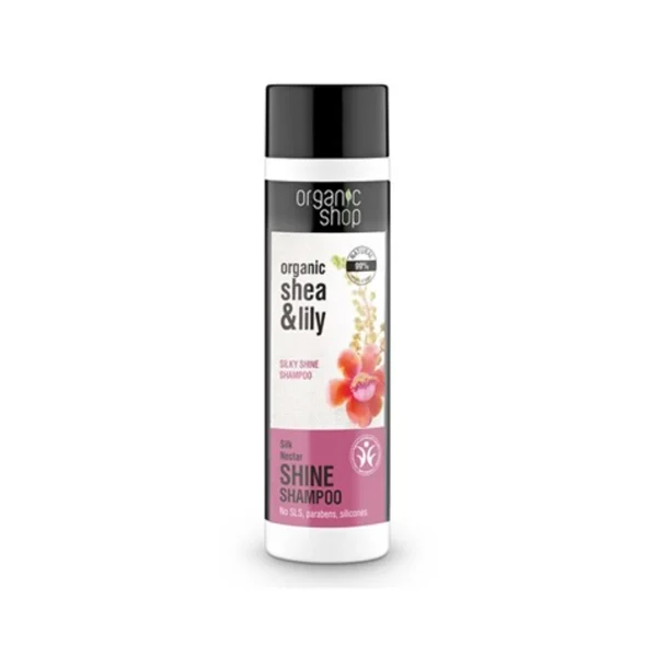 Organic Shop szampon do włosów nadający połysk jedwabny nektar, 280 ml