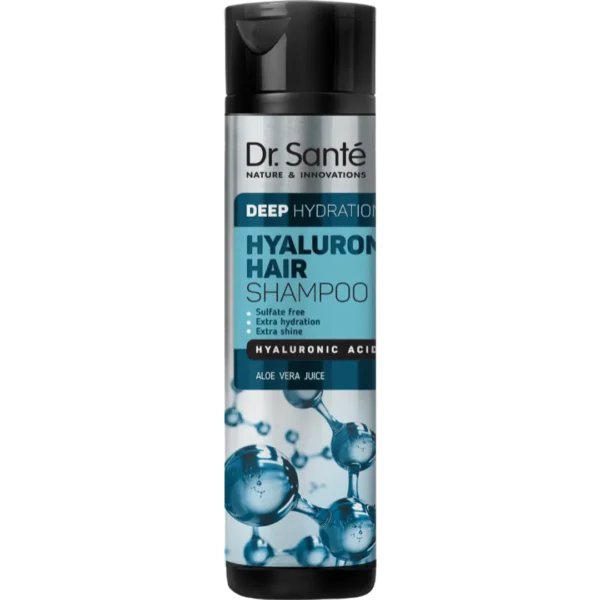 Dr. Santé Hyaluron Hair Deep Hydration szampon do włosów z kwasem hialuronowym, 250 ml