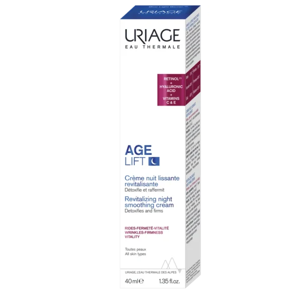 Uriage Age Lift Wygładzający krem rewitalizujący na noc, 40 ml