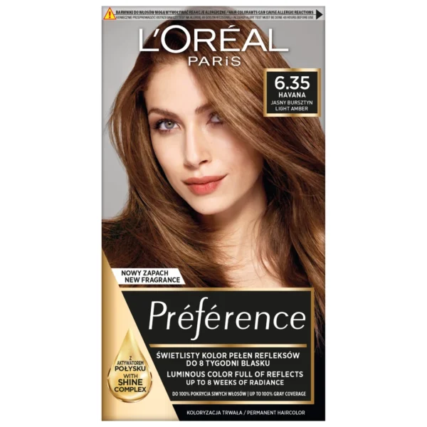 L`Oreal Paris Récital Préférence farba do włosów A3 6.35 Havane, 1 szt.