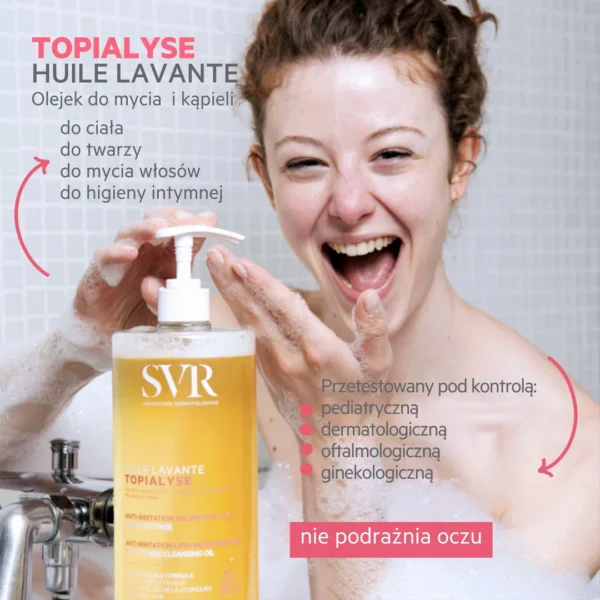 SVR Topialyse Huile Lavante olejek do mycia i kąpieli, 1000 ml - obrazek 3