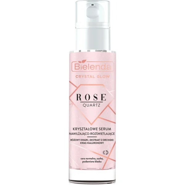 Bielenda Crystal Glow Rose Quartz kryształowe serum nawilżająco-rozświetlające, 30 ml
