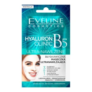 Eveline Cosmetics Hyaluron Clinic błyskawiczna maseczka wygładzająca do twarzy, 7 ml