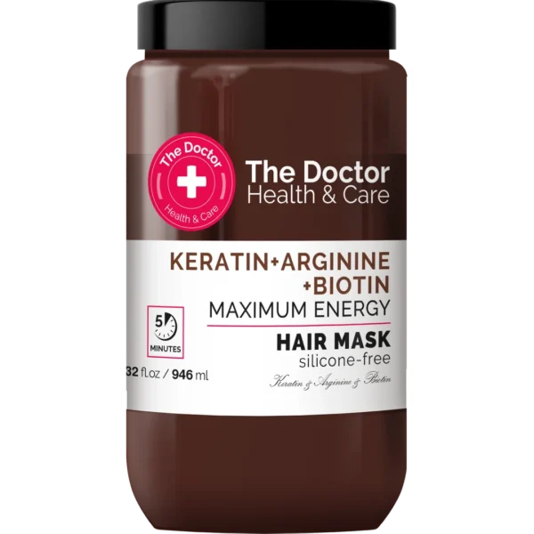 The Doctor Health & Care maska do włosów wzmacniająca Keratyna + Arginina + Biotyna, 946 ml