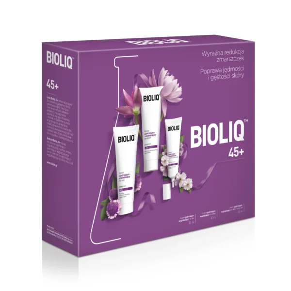 Bioliq 45+ krem na dzień, 50 ml + krem na noc, 50 ml + krem do okolic oczu i ust, 15 ml