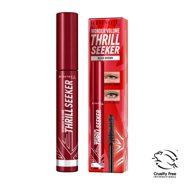 Rimmel Wonder'Volume Thrill Seeker tusz do rzęs Extreme Black, 8 ml - obrazek 3