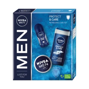 Nivea Men Silver Control zestaw żel, krem, antyperspirant, 250 ml + 50 ml + 75 ml