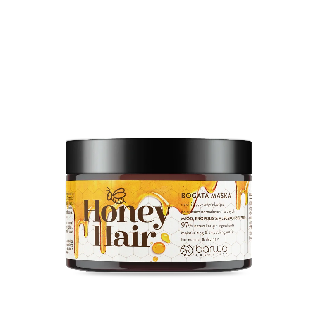 Barwa Honey Hair Maska do włosów nawilżająco-wygładzająca, 220 ml