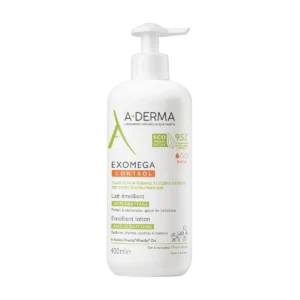 A-Derma Exomega Control mleczko do ciała emolient przeciw drapaniu, 400 ml