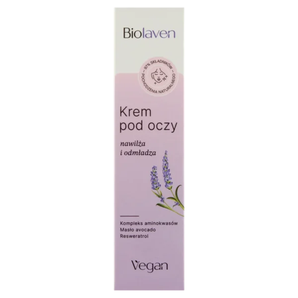 Biolaven organic krem pod oczy Olej z pestek winogron & Olejek lawendowy, 15 ml - obrazek 2