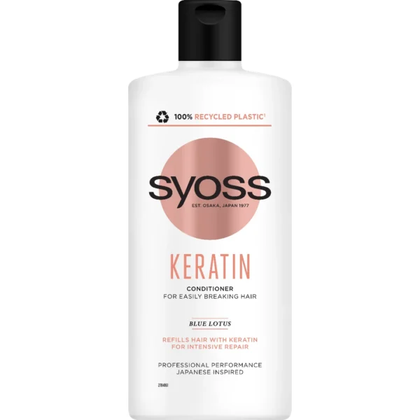 Syoss Keratin odżywka do włosów łamliwych, 440 ml - obrazek 2