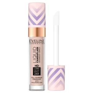 Eveline Cosmetics Liquid Camuflage wodoodporny korektor kamuflujący z kwasem hialuronowym nr 03 Soft Natural, 7,5 ml
