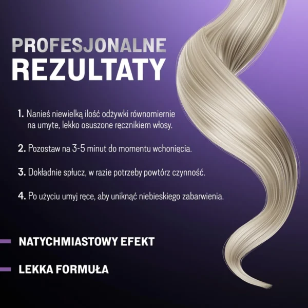 Joanna Professional Anti-Yellow Boost Complex odżywka tonująca kolor, popielata, 500 g - obrazek 4