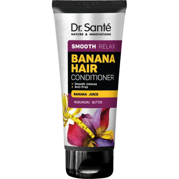 Dr. Santé Banana Smooth Relax odżywka do włosów Sok z banana i Olejek murumuru, 200 ml