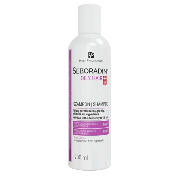 Seboradin Niger szampon do włosów przetłuszczających się i skłonnych do wypadania, 200 ml