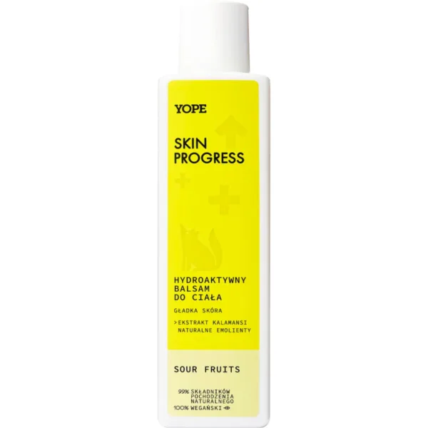 YOPE Skin Progress Gładka Skóra hydroaktywny balsam do ciała Sour Fruits, 200 ml