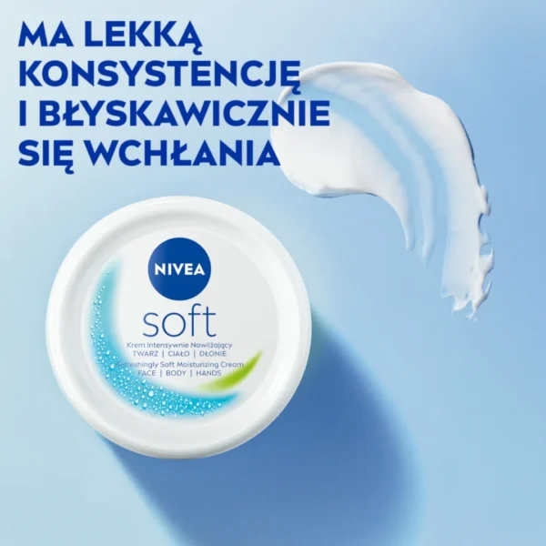 Nivea Soft krem z olejem jojoba i witaminą E, 200 ml - obrazek 3