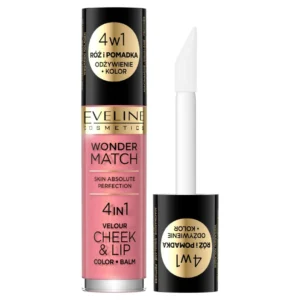Eveline Cosmetics Match pomadka w płynie Velour Cheek&Lip nr 03 róż, 4,5 ml