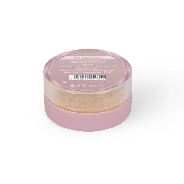 Ecocera Mineral sypki podkład mineralny kryjący, W1 – Lisbona ciepły, 4 g - obrazek 4