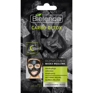 Bielenda Carbo Detox maska węglowa do cery mieszanej i tłustej, 8 g