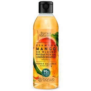 Barwa Naturalna odżywczy szampon do włosów puszących się i zniszczonych Mango, 300 ml