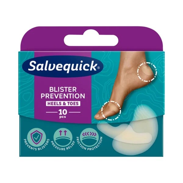 Salvequick Foot Care plastry na pęcherze i otarcia do stóp, 10 szt.