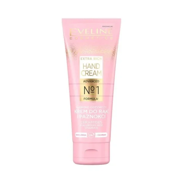 Eveline Cosmetics Extra Rich No1 głęboko odżywczy krem do rąk i paznokci, 75 ml