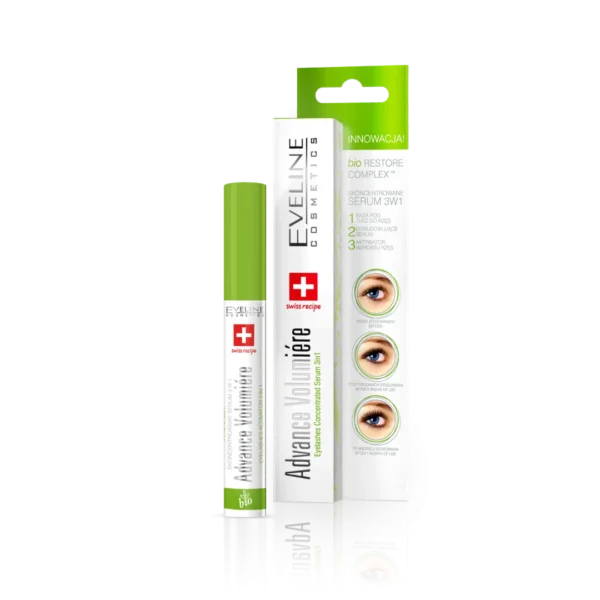 Eveline Cosmetics Advance Volumiere skoncentrowane serum do rzęs 3w1, 10 ml