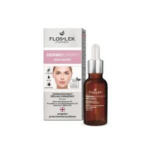 Floslek Dermo Expert Anti Aging odmładzający peeling kwasowy na noc, 30 ml