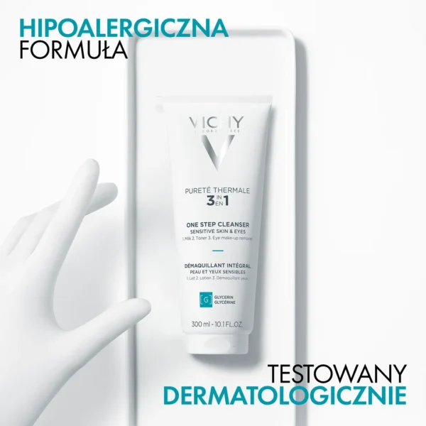Vichy Laboratoires Purete Thermale 3 w 1 preparat do demakijażu twarzy i oczu, 300 ml - obrazek 5